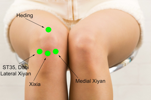 knee acupuncture points