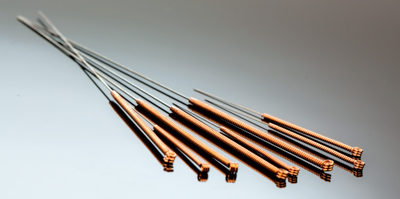 Copper handled needles