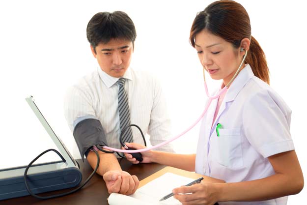 Heart and blood pressure readings 