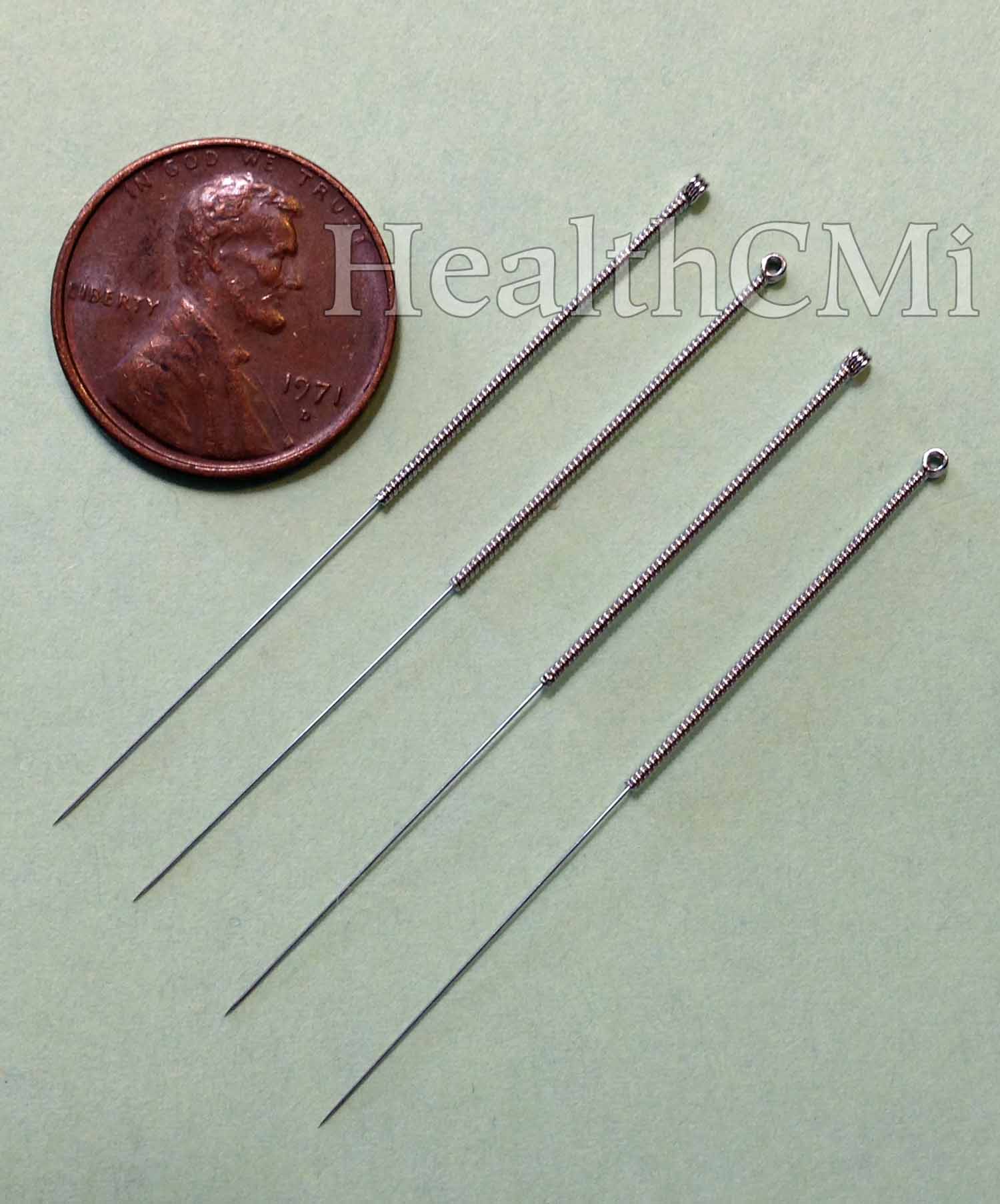 Acupuncture needles are pictured here. 