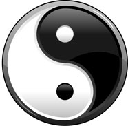 The Yin Yang symbol reflects the nature of the universe. 