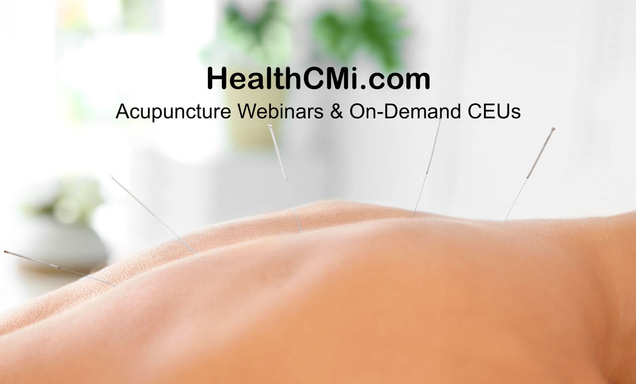 acupuncture ceu webinars