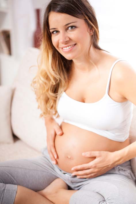 Image of a pregnant woman. 