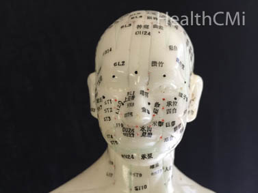 Scalp and eye acupuncture points.