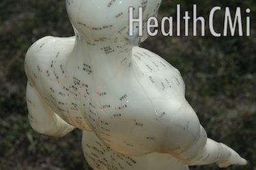 Acupoints on the arm are depicted.