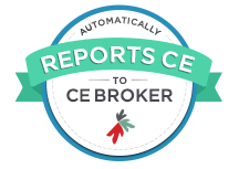 Automatically reports to CE Broker.